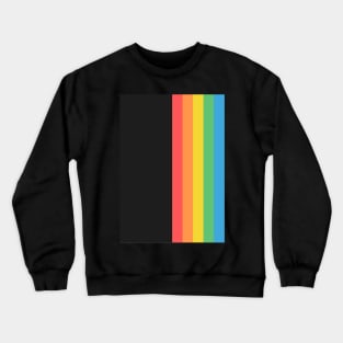 Groovy-Colorful Rainbow Crewneck Sweatshirt